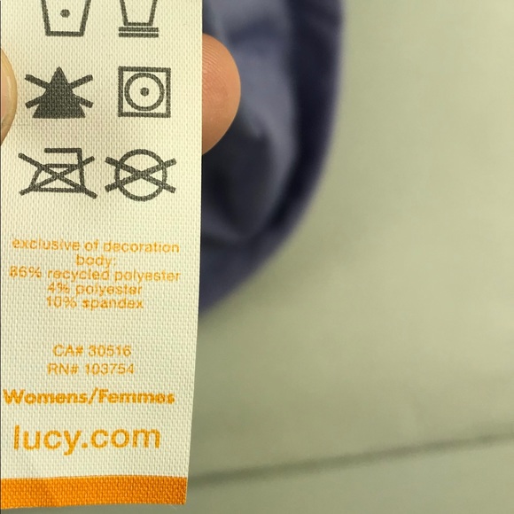 Lucy Yoga Flow Top Faux Wrap Dolman Large L - Picture 5 of 7